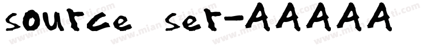 source ser字体转换